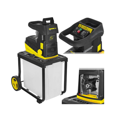 GEKO Stil roller hakselaar met freesmechanisme 2800 W en kunststof bak 60L