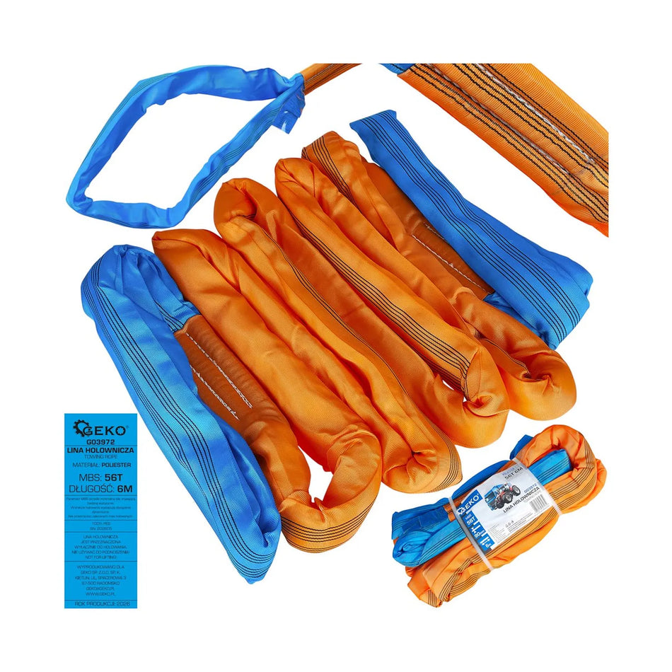 GEKO Polyester sleeptouw 56T 6m