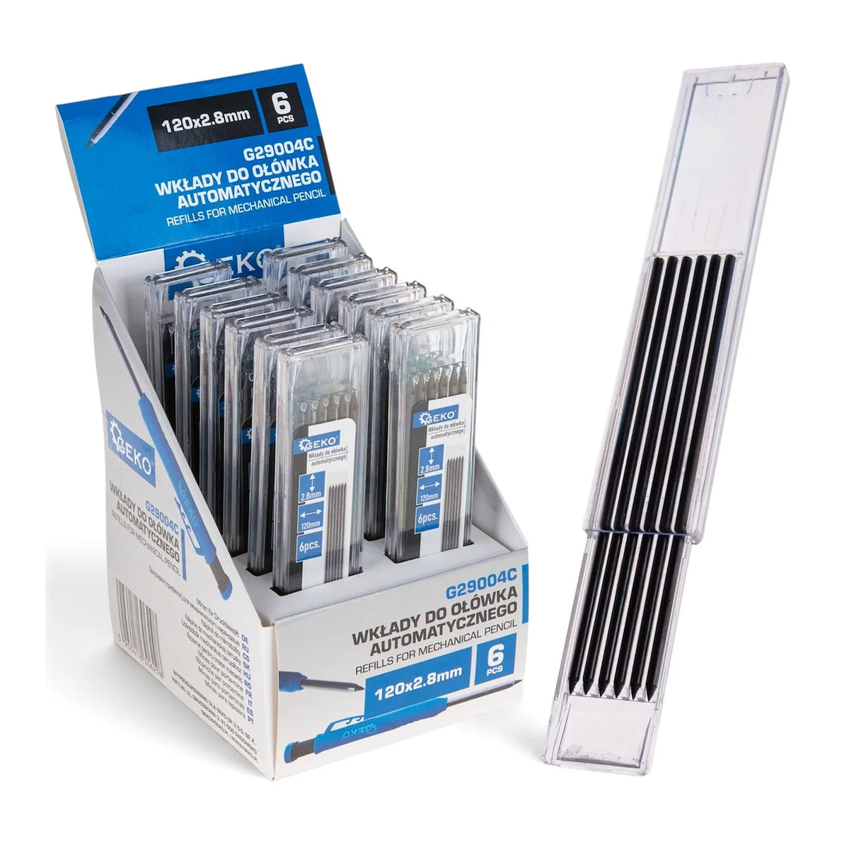 GEKO Vulinkt voor mechanisch potlood 6 stuks 120x2,8 mm –