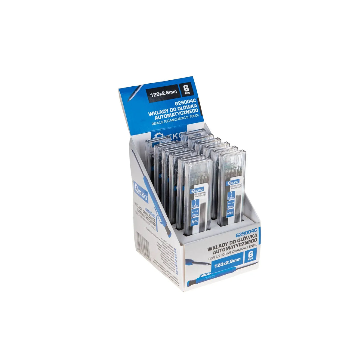 GEKO Vulinkt voor mechanisch potlood 6 stuks 120x2,8 mm –