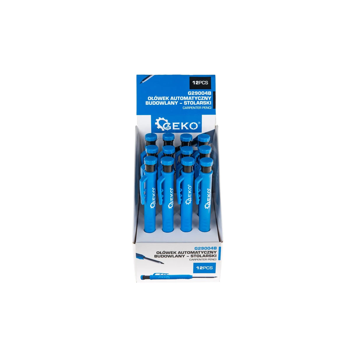 GEKO Automatische bouw- en timmerpotlood 12 stuks