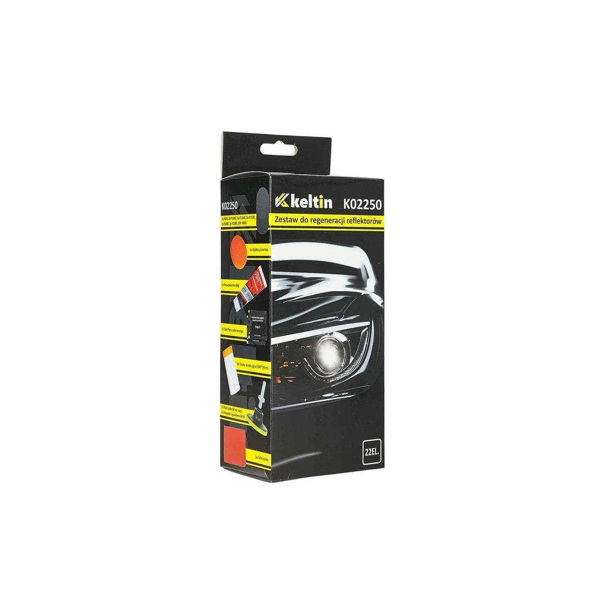 Keltin Koplamp Renovatieset 22-delig 70 mm P800-P3000 met UV-bescherming