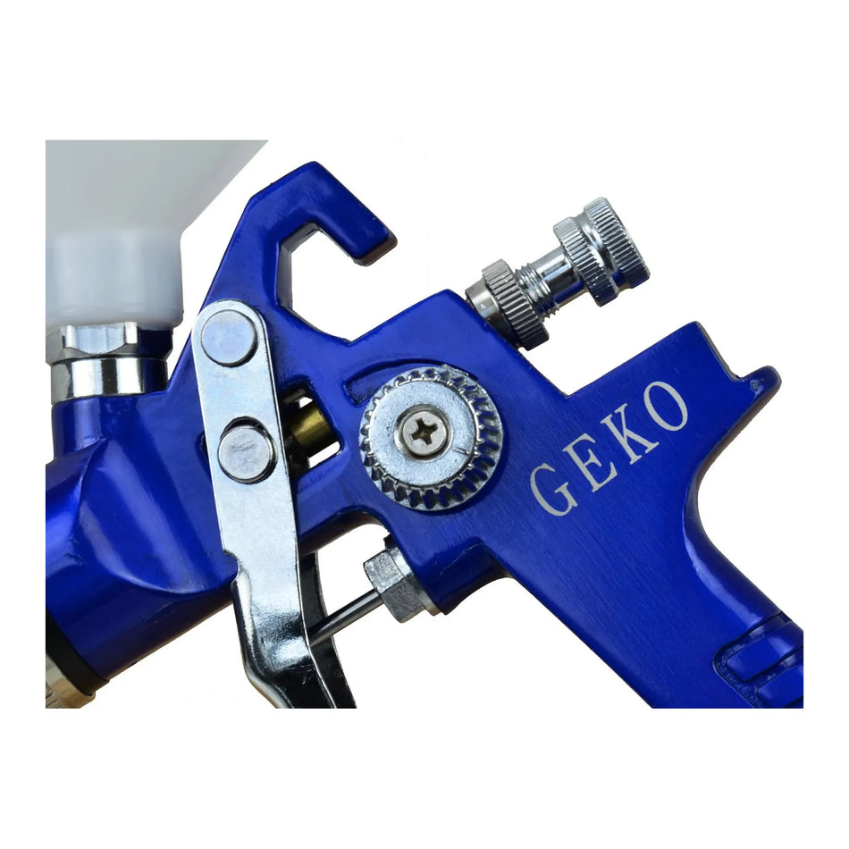 GEKO spuitpistool HVLP met kunststof tank 600ml en 1,4mm tip