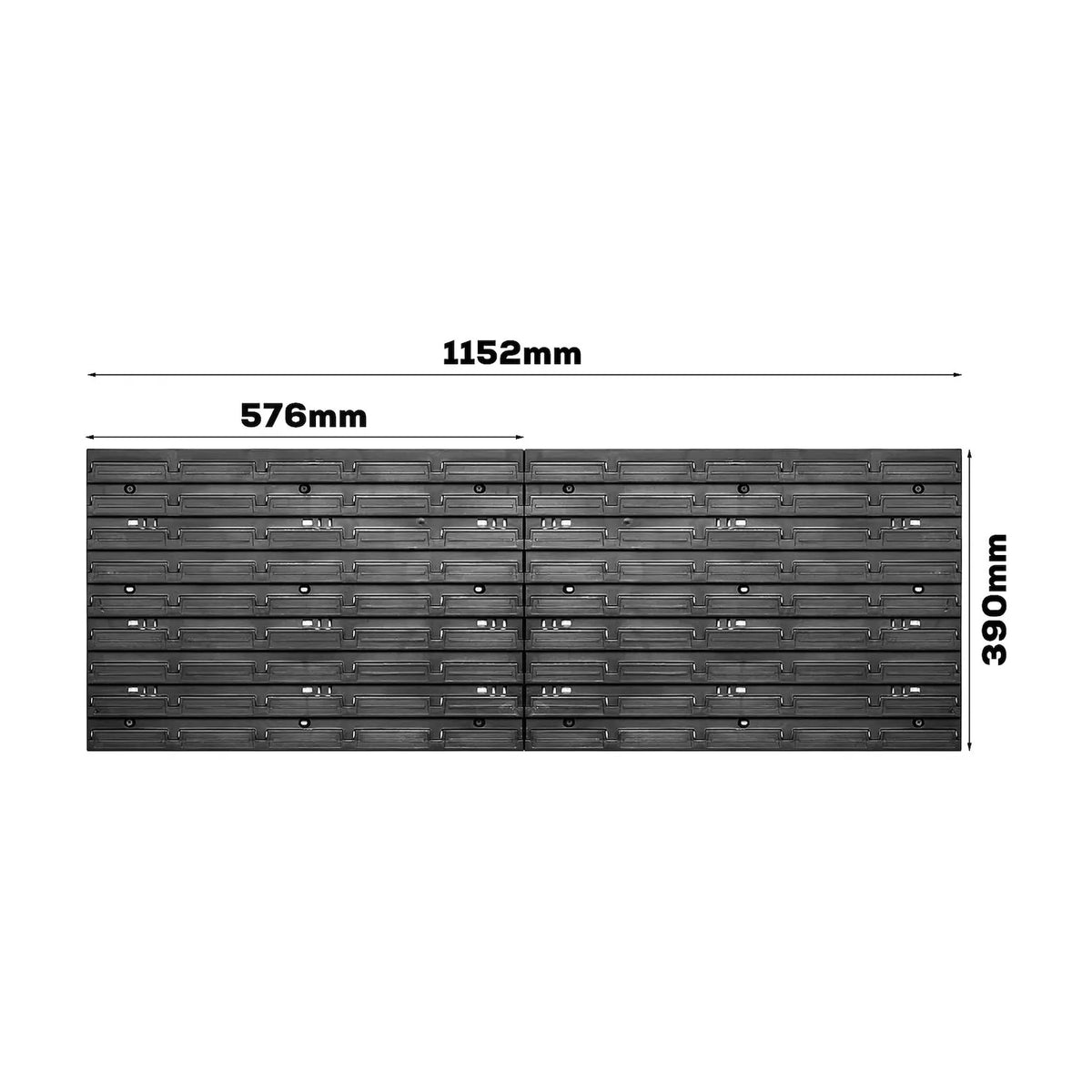 GEKO Werkplaats Gereedschapsbord 2-panelen 576×780 mm 47-delig