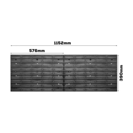 GEKO Werkplaats Gereedschapsbord 2-panelen 576×780 mm 47-delig
