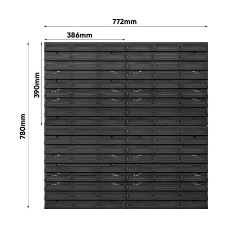 GEKO Werkplaats Gereedschapsbord 12-panelen 780×780 mm 94-delig