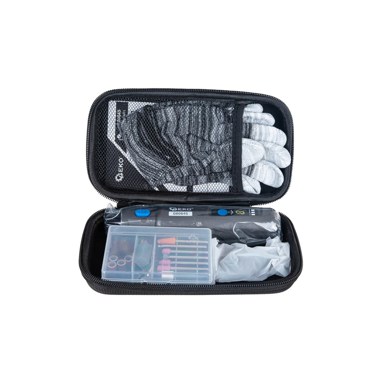 GEKO Mini Slijper 3,6 V Variabele Snelheid + Accessoireset
