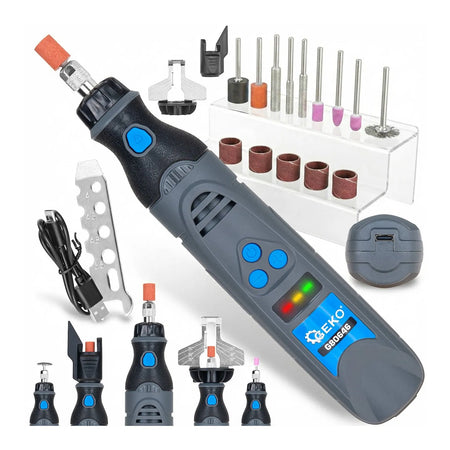 GEKO Mini Slijper 3,6 V met Accessoires en Ketting Slijpfunctie
