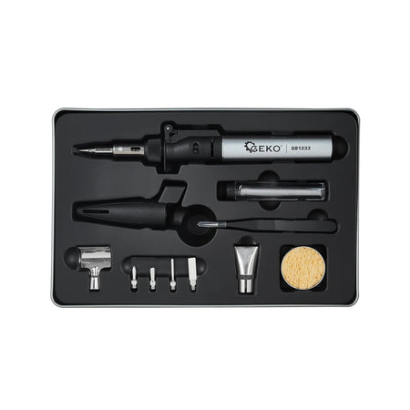 GEKO Gas soldeerbout met accessoires 200×44 mm 600g