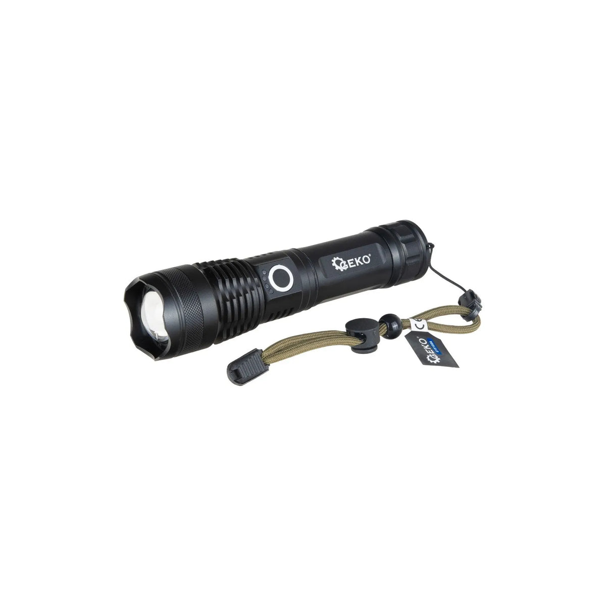 GEKO LED tactische zaklamp XHP50 15 W 1500lm 1800mAh USB-C