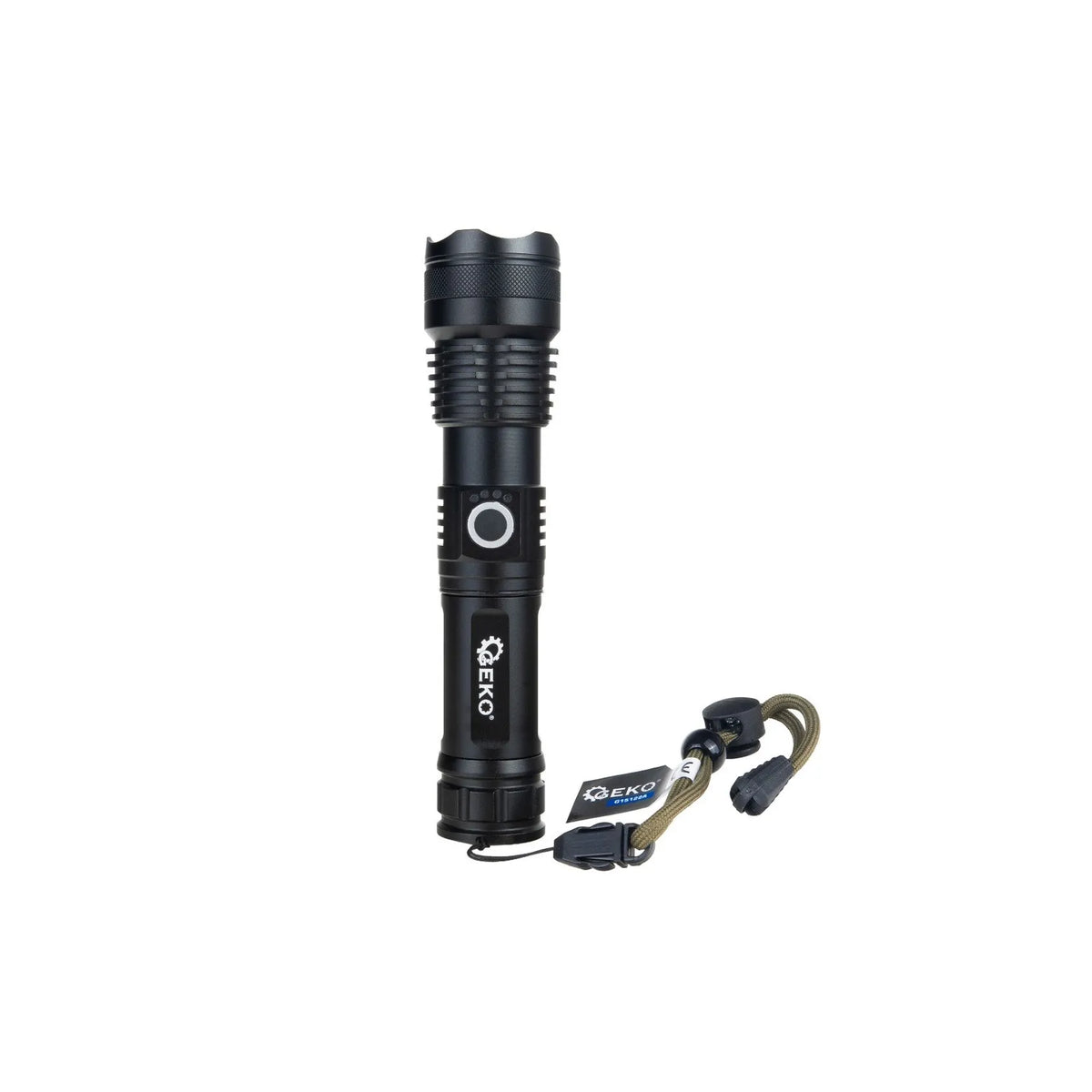 GEKO LED tactische zaklamp XHP50 15 W 1500lm 1800mAh USB-C
