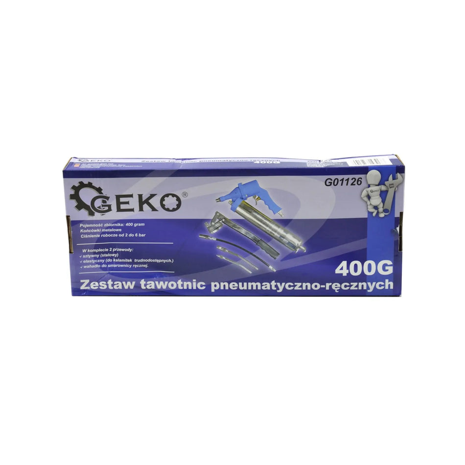 GEKO Vetspuit pneumatisch en handmatig 400ml