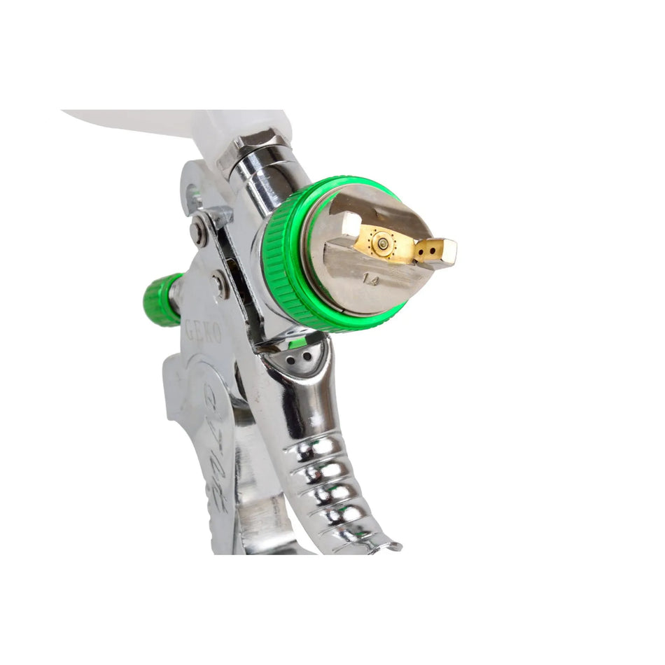 GEKO Spuitpistool HVLP met 1,4mm nozzle en 600ml bak