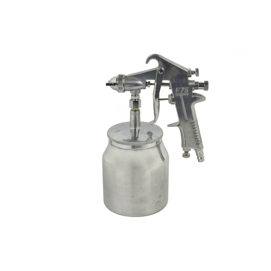 GEKO spuitpistool voor watergedragen verf met 1,5mm nozzle en 750ml onderreservoir