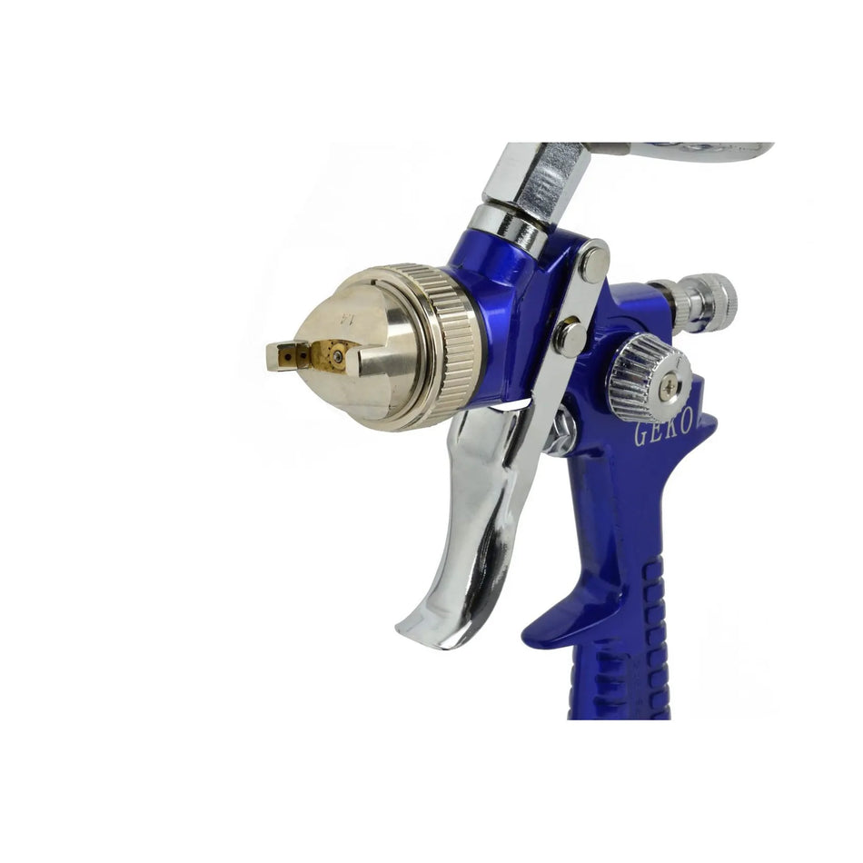 GEKO HVLP spuitpistool met 1000ml aluminium verfcontainer