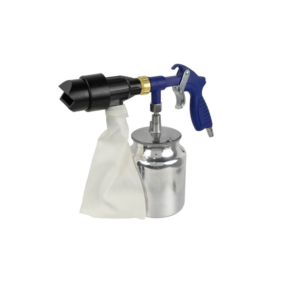 GEKO Recirculerend zandstraalpistool met 1 Liter aluminium tank en 2 kg zand