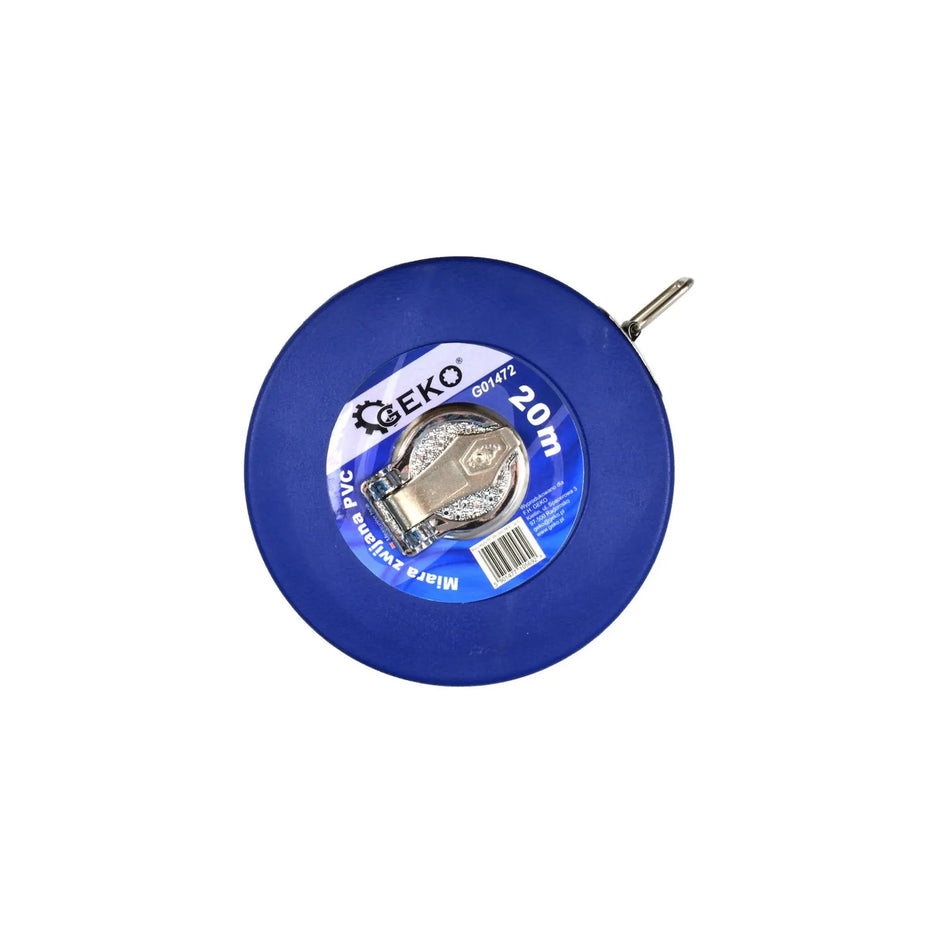 GEKO meetlint met fiberglas meetband waterbestendig 20m PVC behuizing