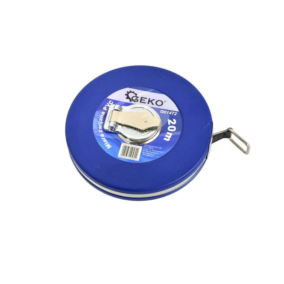 GEKO meetlint met fiberglas meetband waterbestendig 20m PVC behuizing