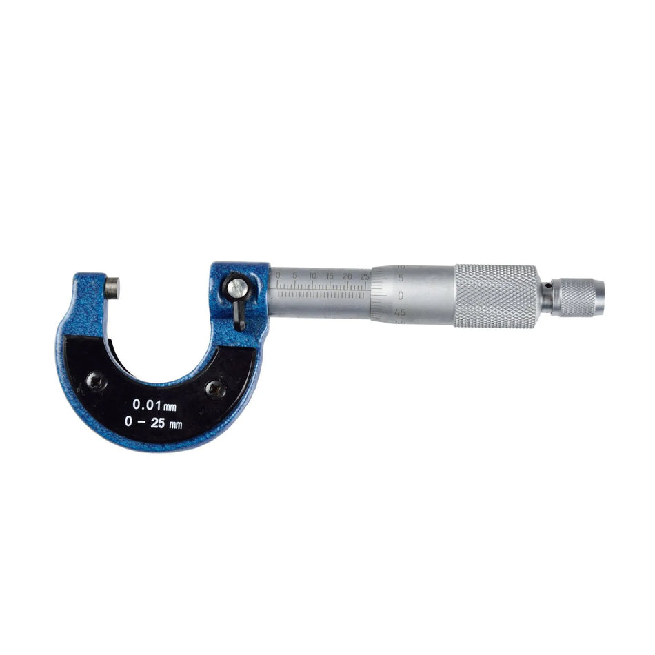 GEKO Mechanische Buitenmicrometer met bereik 0-25 mm en nauwkeurigheid 0,01 mm