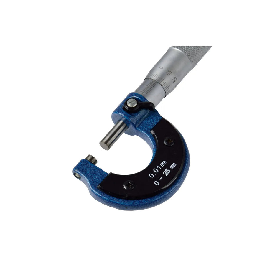 GEKO Mechanische Buitenmicrometer met bereik 0-25 mm en nauwkeurigheid 0,01 mm