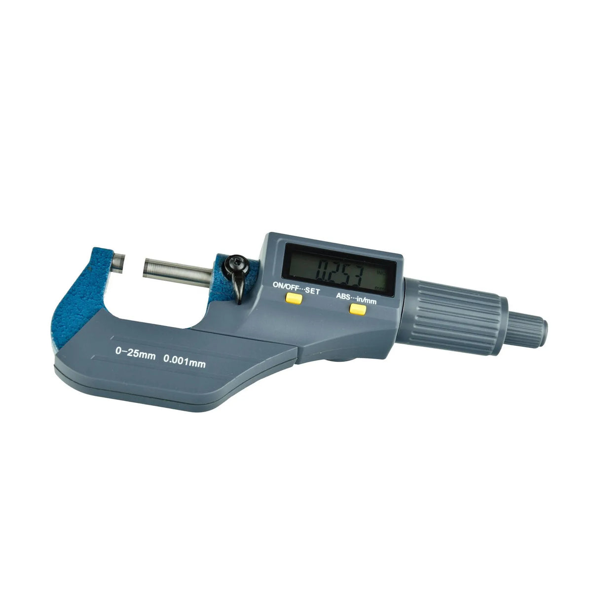 GEKO Elektronische Buitenmicrometer met bereik 0-25 mm en resolutie 0,001 mm
