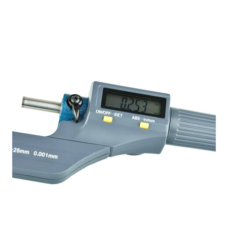 GEKO Elektronische Buitenmicrometer met bereik 0-25 mm en resolutie 0,001 mm