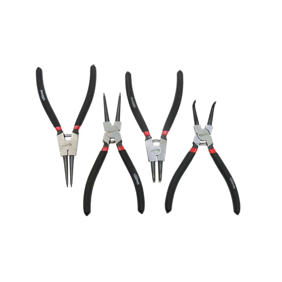 GEKO Circlip Tang Set voor Binnen- en Buitencirclips 7" 4-delig