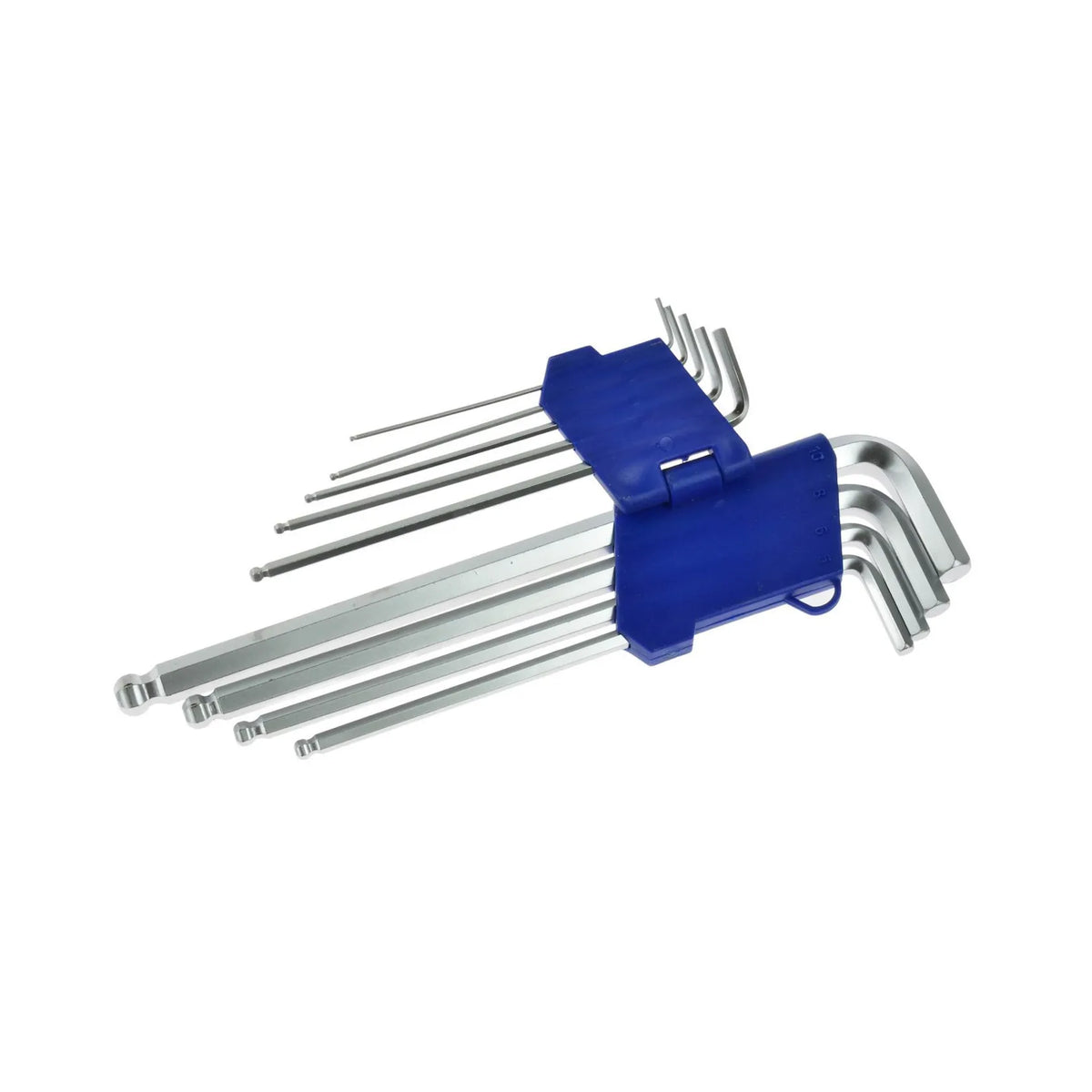 GEKO lange arm inbussleutelset met bolkop 1,5-10 mm 260 mm, 9-delig