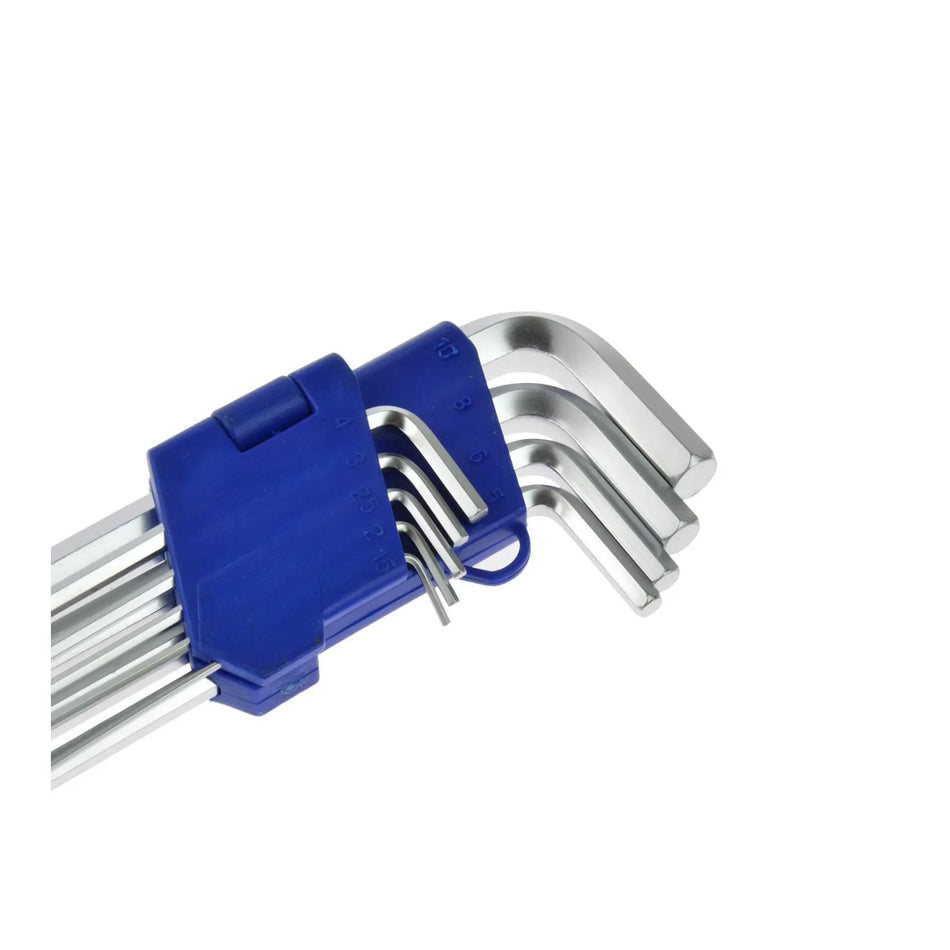 GEKO lange arm inbussleutelset met bolkop 1,5-10 mm 260 mm, 9-delig