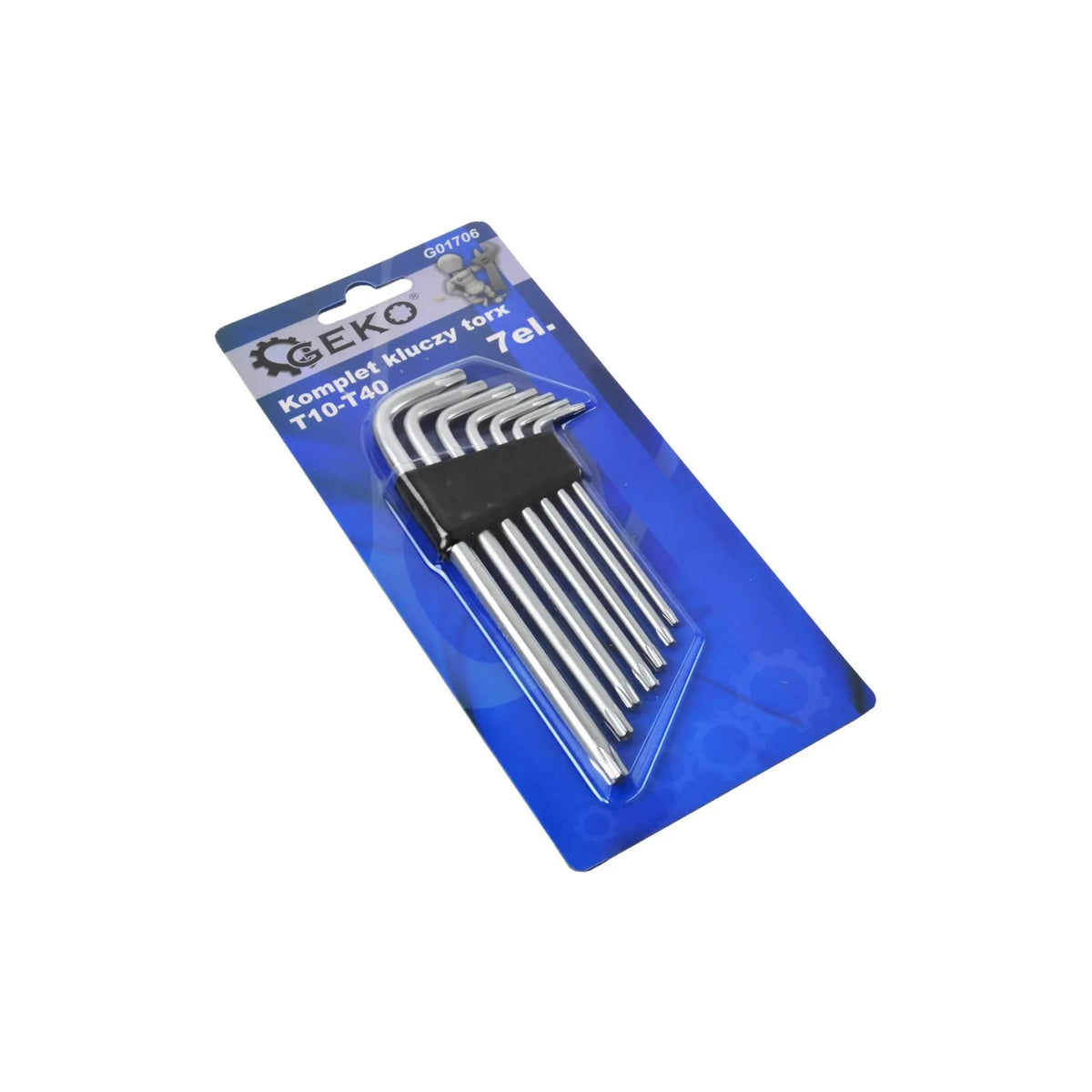 GEKO Torx Sleutelset met lang arm T10 - T40, 7-delig