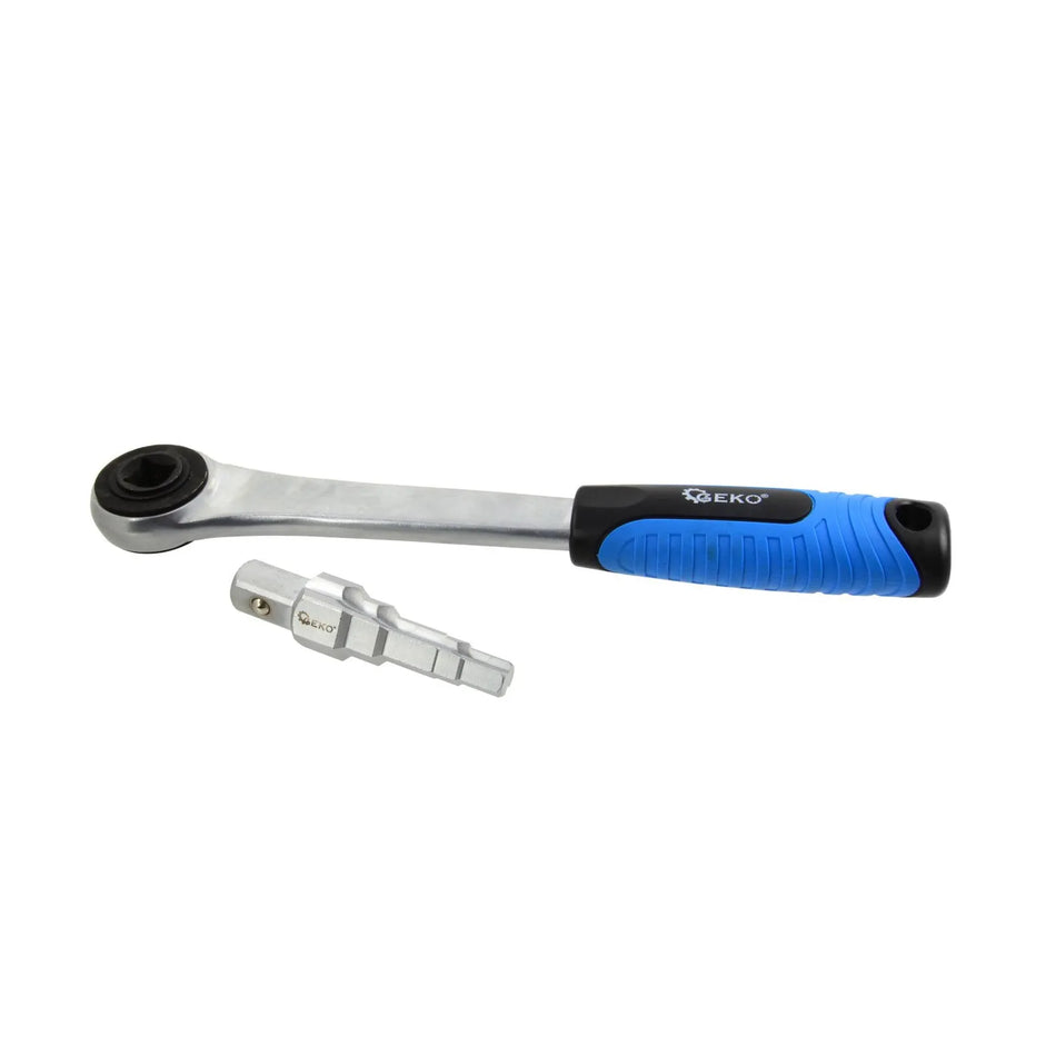 GEKO Combi 5-traps Schlüssel 3/8" - 1" met Ratelsleutel 1/2 inch Aandrijving