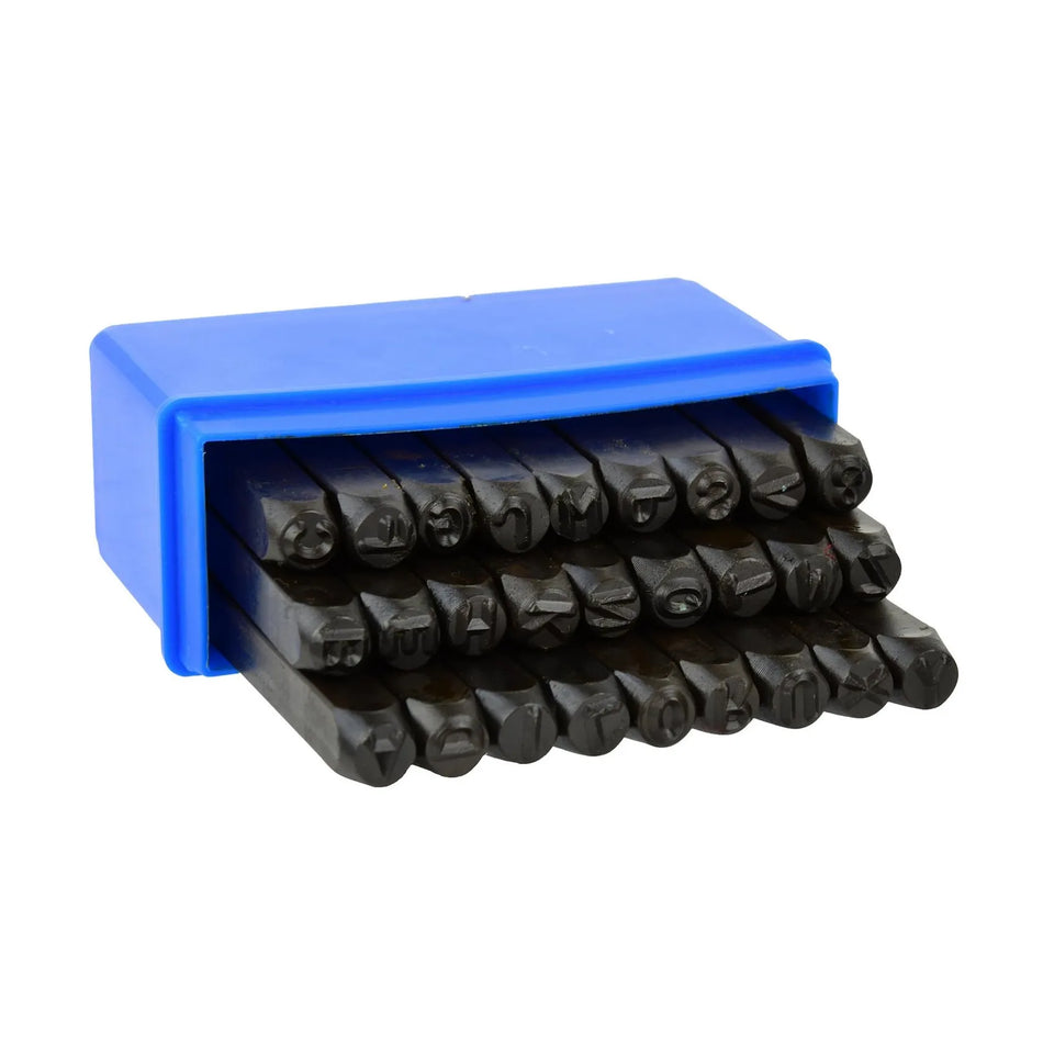 GEKO Slagletters set met hoofdletters en & 8 mm 27-delig