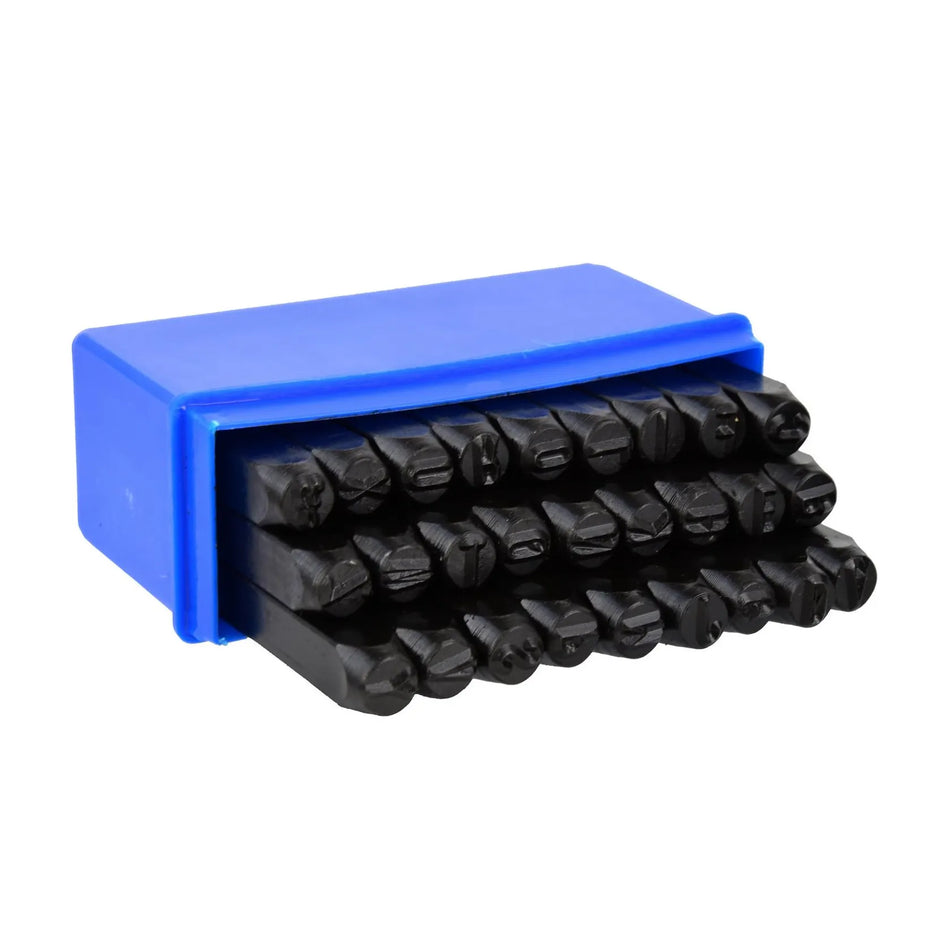 GEKO Slagletters set met letters en & 27-delig 8 mm