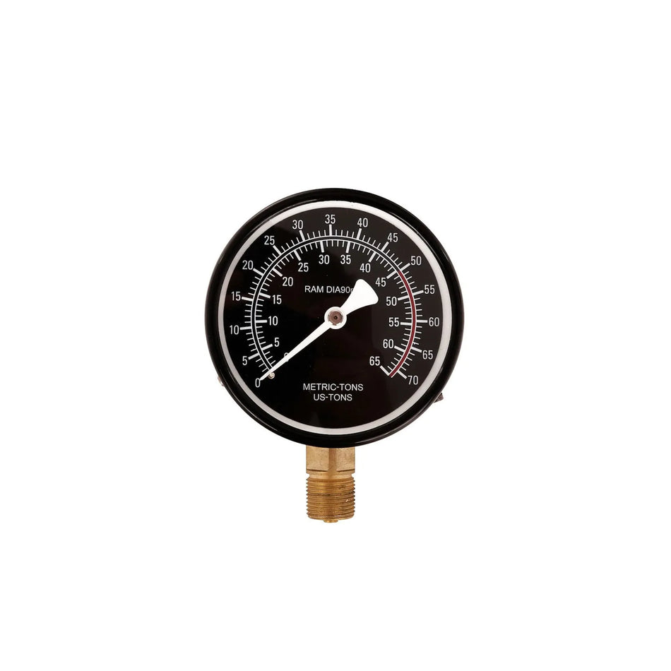 GEKO Hydraulische krachtmeter voor werkpers met paneelmontage 50 ton 3,0inch