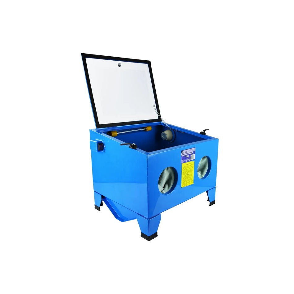 GEKO Zandstraalcabine met verlichting en accessoires 90L