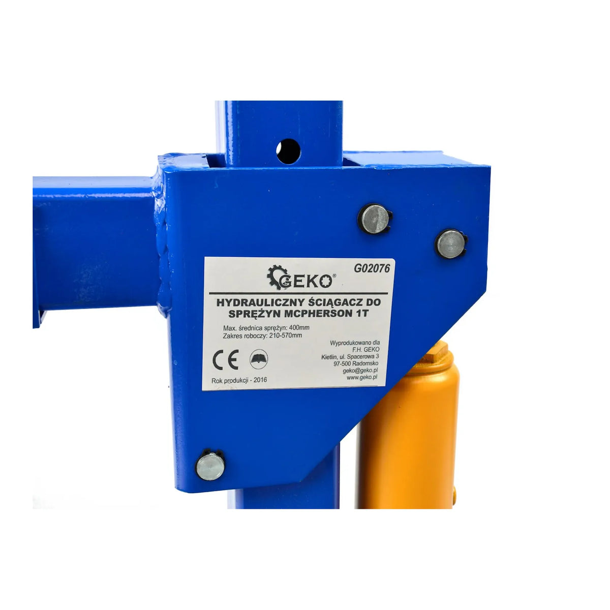 GEKO Hydraulische veercompressor 1 ton voor schokdempers
