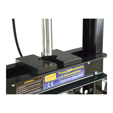 GEKO hydraulische werkplaatspers met handpomp en manometer 20 ton
