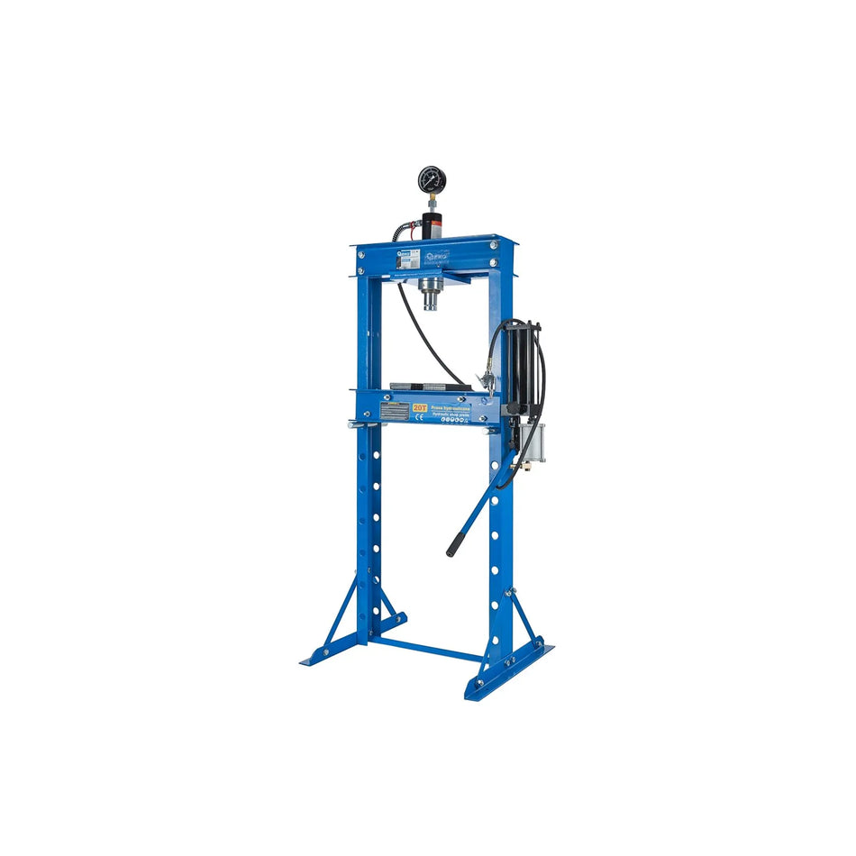 GEKO lucht/hydraulische pers met manometer 20 ton