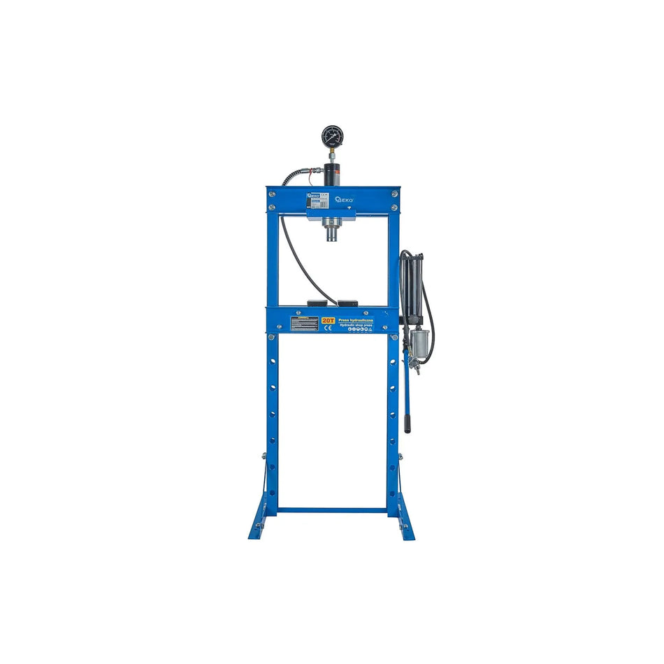GEKO lucht/hydraulische pers met manometer 20 ton