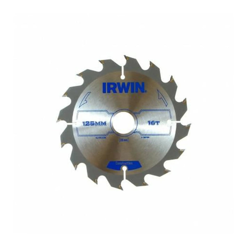 IRWIN Cirkelzaagblad hardmetaal 125*20*16z voor bouwtoepassingen