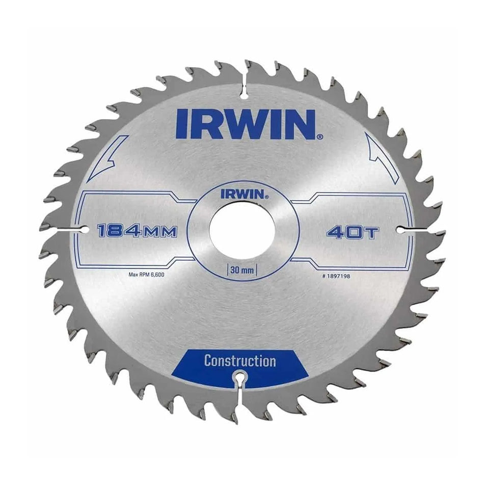 IRWIN Zaag tarczowa hardmetaal 184*30*40z c