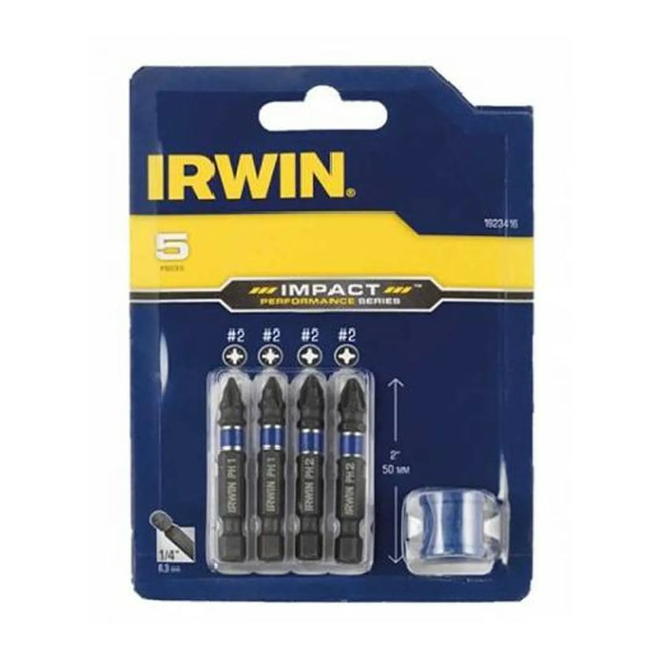 IRWIN Bits slagvaste set 5 stuks +uchwy ph/pz