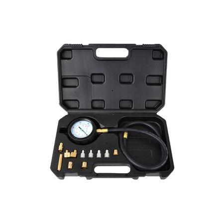 GEKO oliedruktester 0–35 bar met 12 adapters
