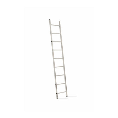 AWTools Aluminium enkele ladder 9 sporten 150 kg draagvermogen