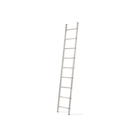 AWTools Aluminium enkele ladder 9 sporten 150 kg draagvermogen