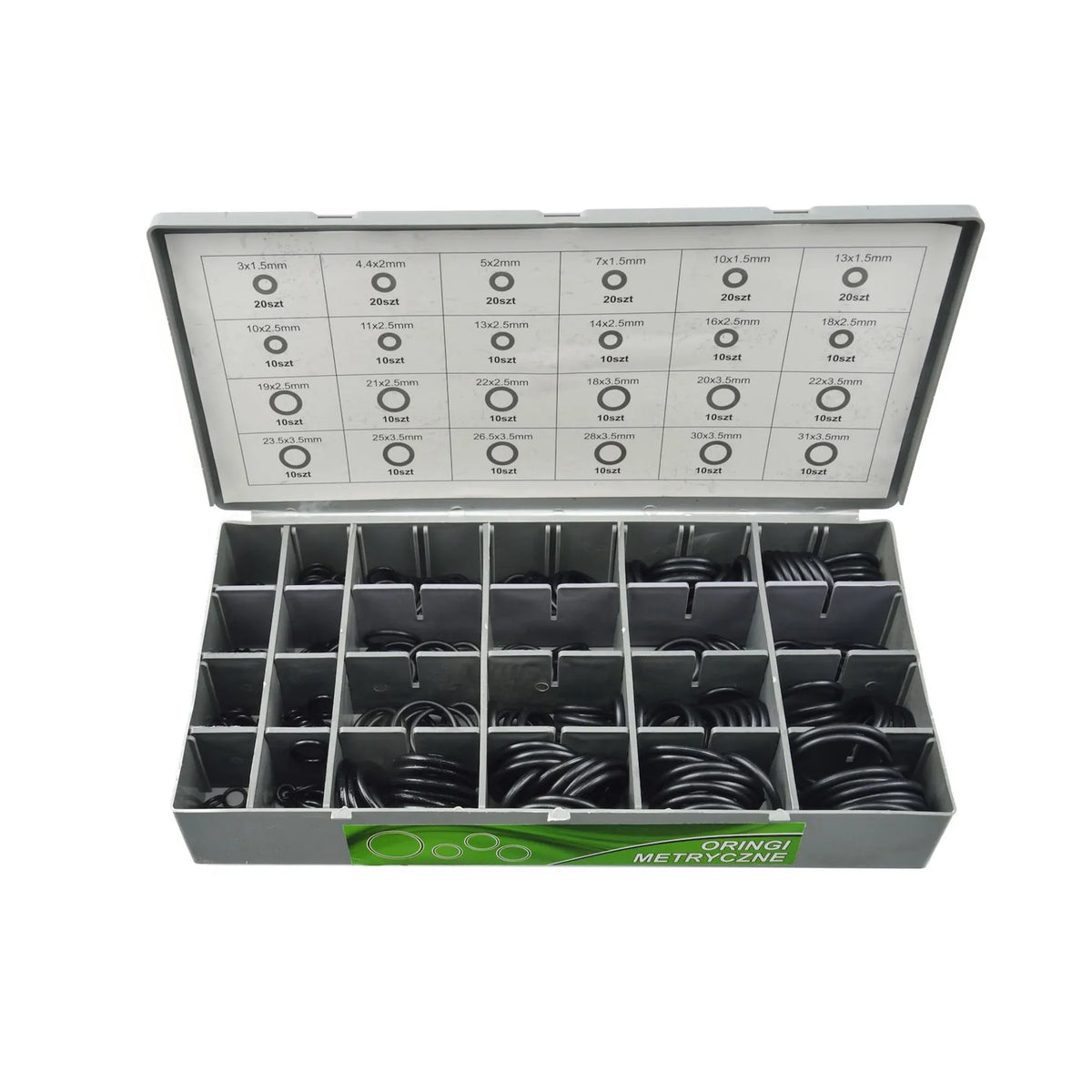 GEKO o-ring assortiment bestendig tot 150°C 900 stuks