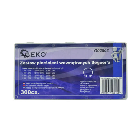 GEKO Assortiment binnenringclips 300 stuks 3-32 mm