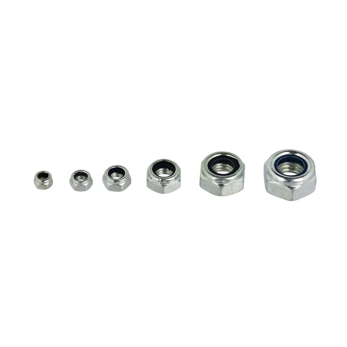GEKO nylon borgmoer assortiment met nylon inzetstukken 146 stuks M4-M12