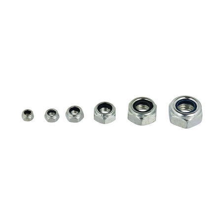 GEKO nylon borgmoer assortiment met nylon inzetstukken 146 stuks M4-M12