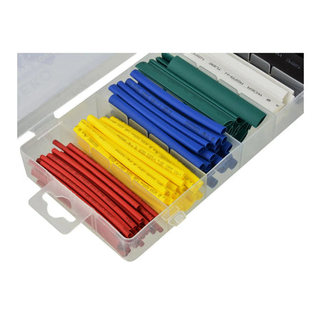GEKO Heat shrink tubing assortiment 128 stuks 2,5-13 mm